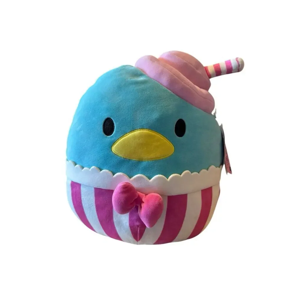 New Squishmallow 12 In Hello Kitty Tuxedo Sam Sanrio Plush Penguin Milkshake Toy